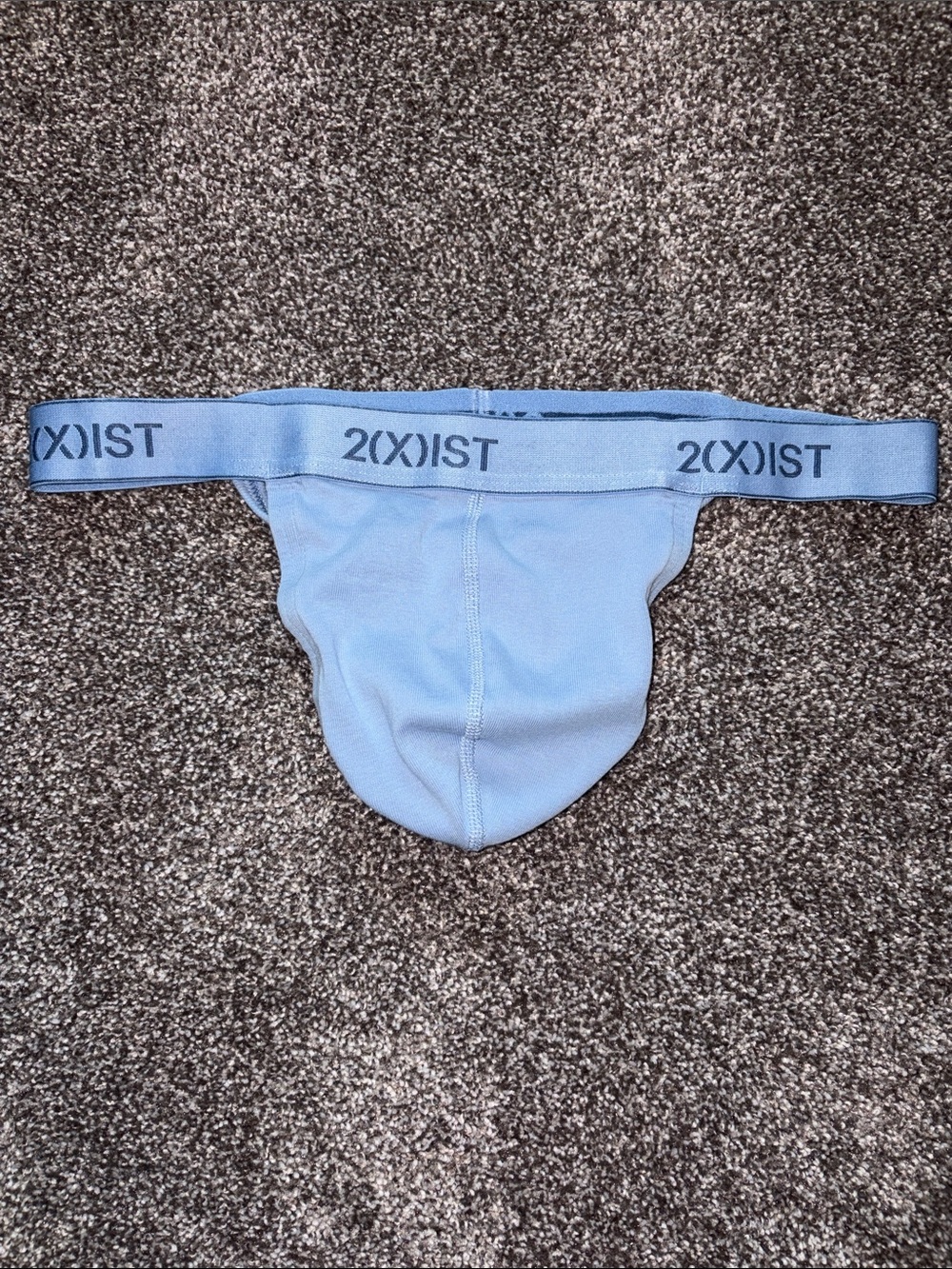 2xist Light Blue Men's Y-Back Thong